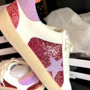 Camel Threads sparkle shoes size 9